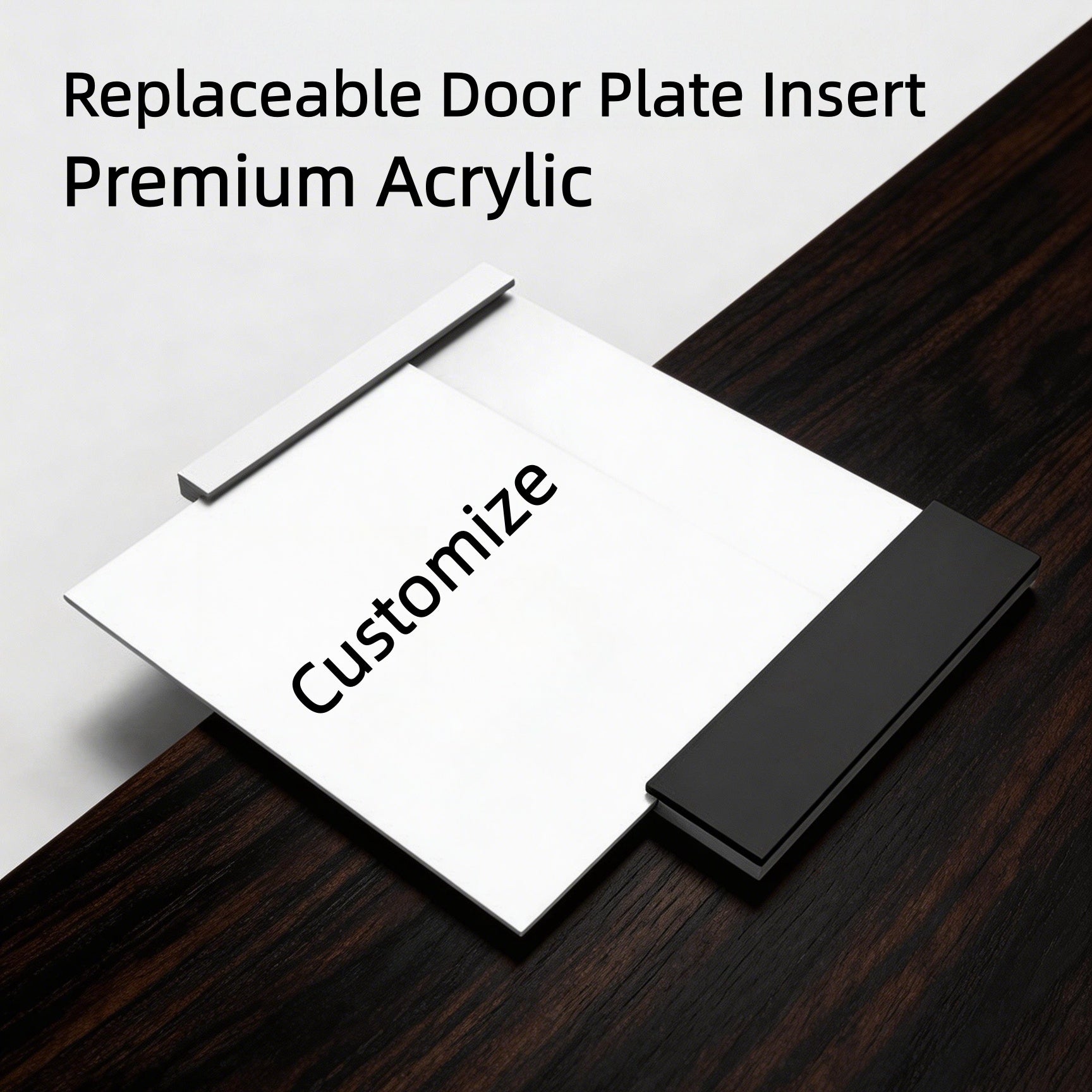 Custom Replaceable Acrylic Office Name Signs | Interchangeable Door Plates