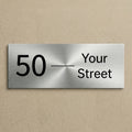 Brushed Stainless Steel Custom Office Signs | Adhesive & UV Printed